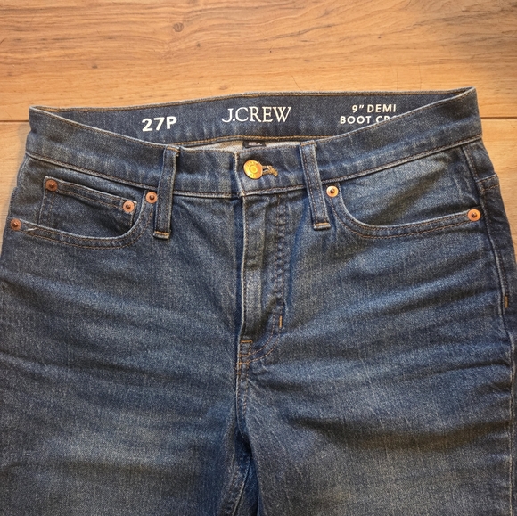J Crew Billie 9" Demi Boot Crop Jeans Sz 27P - Picture 3 of 8